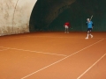 Tennis doppio giallo scambi gioco